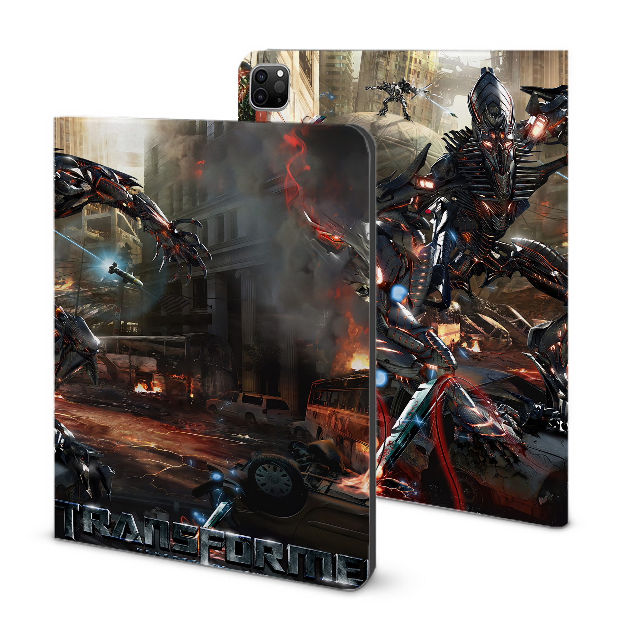（画像用） Transformers トランスフォーマー IPad ケース ブック型 PUレザー TPU 耐衝撃 軽量 薄型 ペン収納なし 全面保護 IPad 各モデル対応